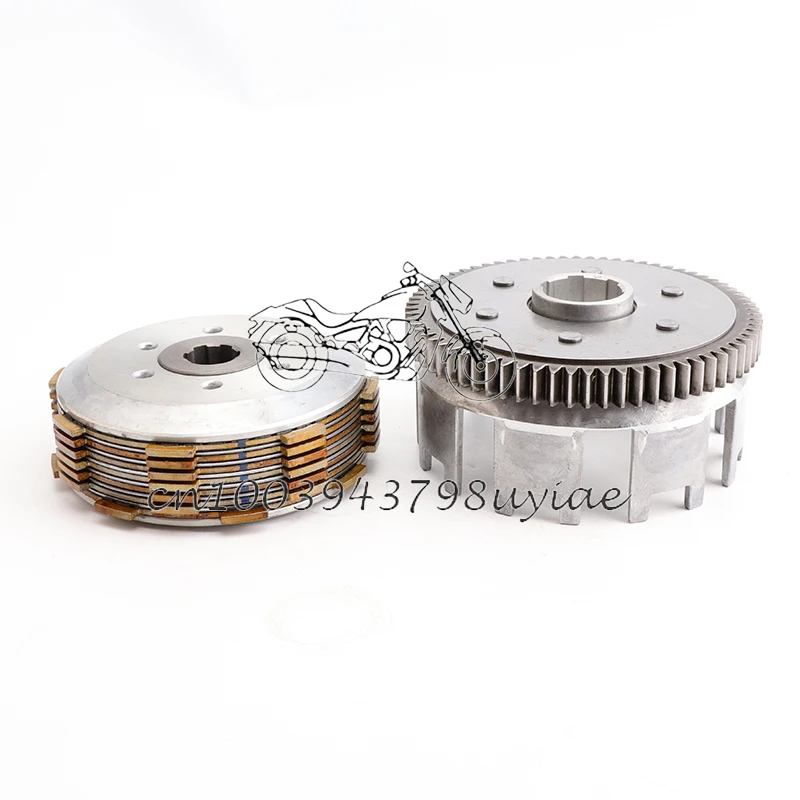 70 Teeth Clutch Engine 6 Slices Thick Gear  CG/CB200 Fit For ZS LC LF CG200 Water-cooled  Off Road Motocross LH-112