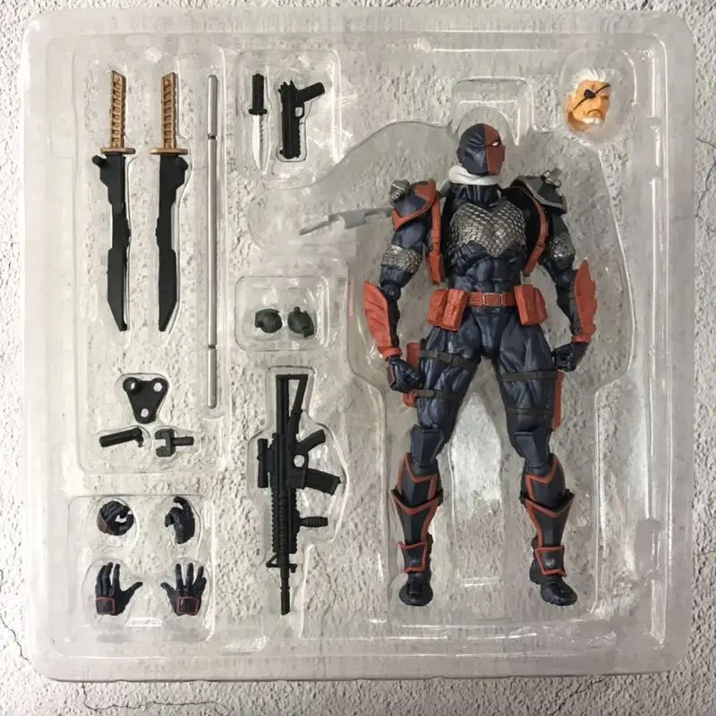 Deathstroke anime 17cm figura de ação yamaguchi estilo alta mobilidade conjunta brinquedo modelo colecionável para decoração de mesa e presente personalizado