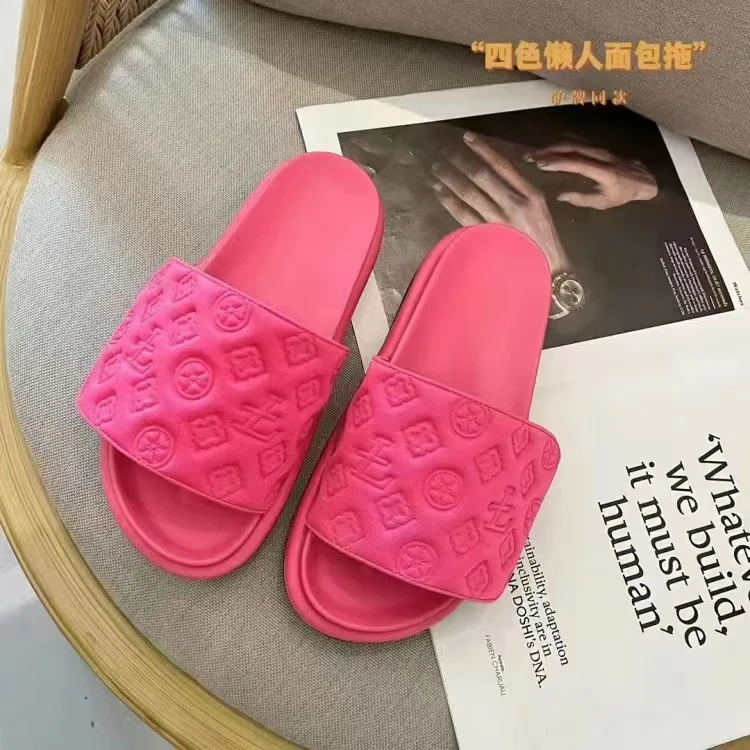 Flat Luxury  Designer Shoes Summer Brand Desinger Fashion Women Sandal Casual Slides Slipper Outdoor Female Flip Flops