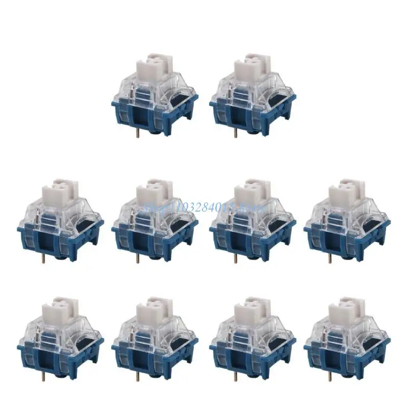R6FF TTCs Silence Bluish White V2V3 Linears Switches 3Pin for Mechanical Keyboards Switches