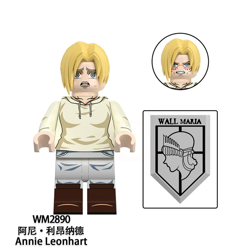 Anime Chainsaw Man Denji Mini-Bausteine Actionfiguren Attack on Titan Charaktere Bauklötze für Spielzeug Geschenke Kinder