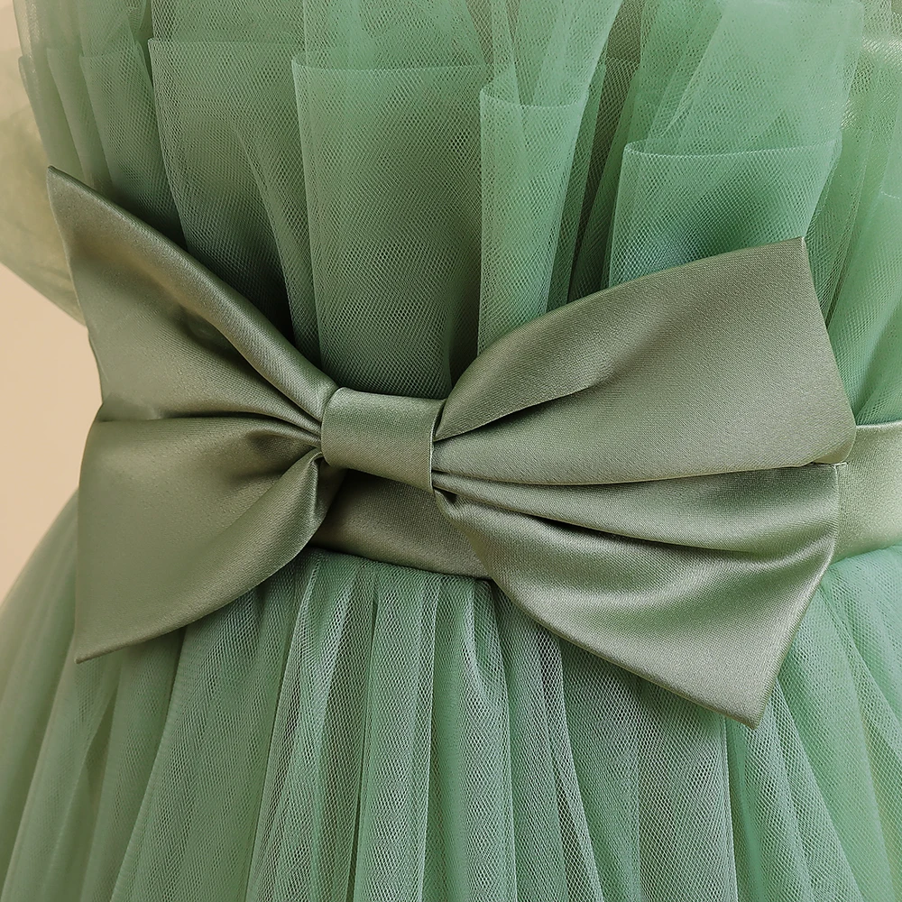 Fluffy Bridesmaid Party Girls Dress Elegant Tulle Wedding Princess Prom Dresses for Girl Pageant First Communion Christmas Gown view 6