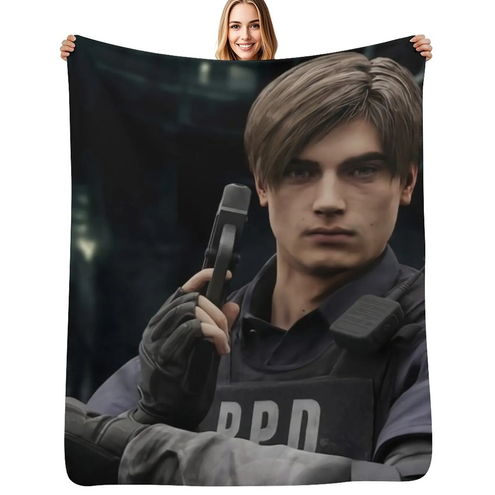 Leon RPD Throw Blanket Versatile Cozy Throw Blanket for All Occasions