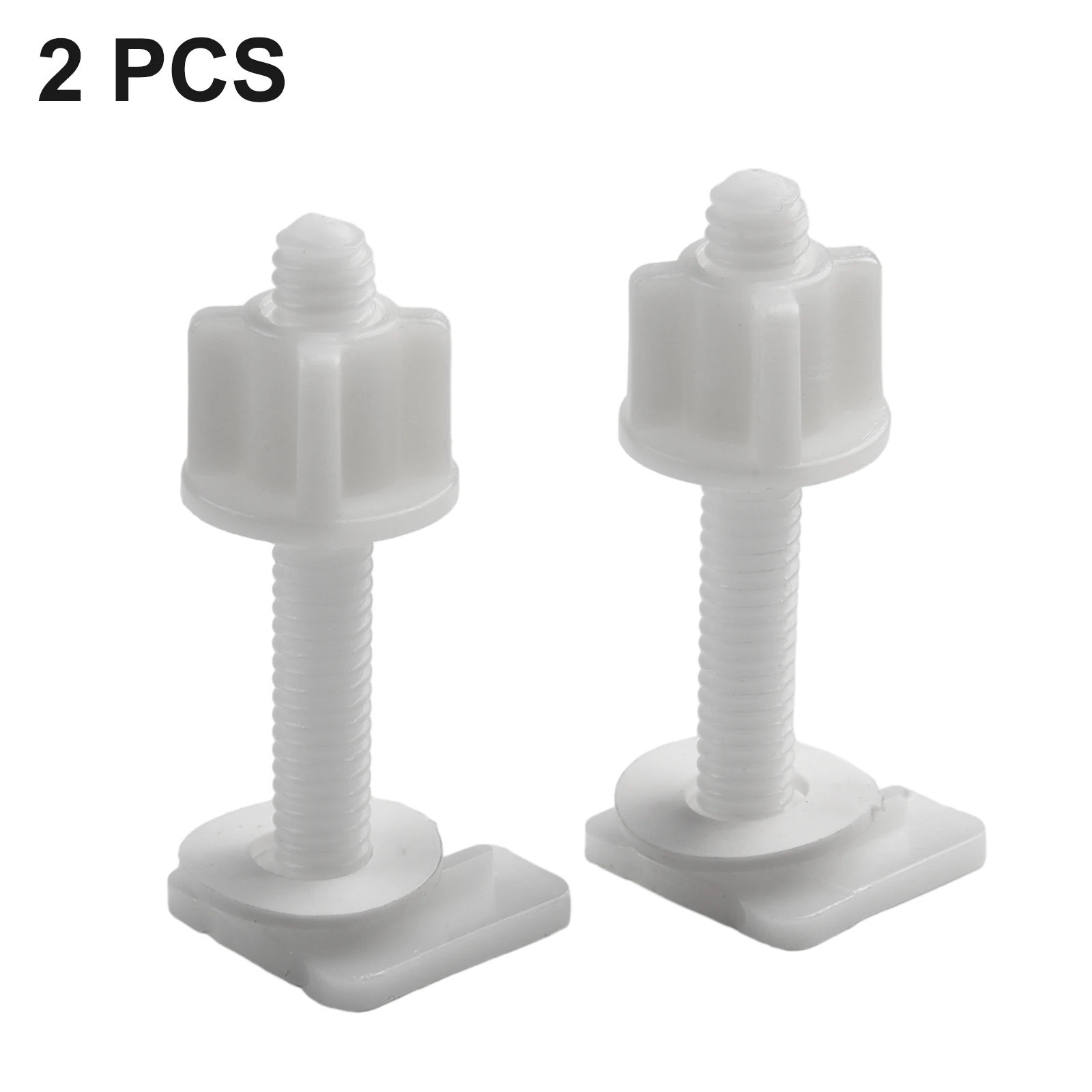 1set Plastic Toilet Seat Hinge Repair Bolts Fitting Screws Washers Kit Toilet Lid Accessories Household Replacement