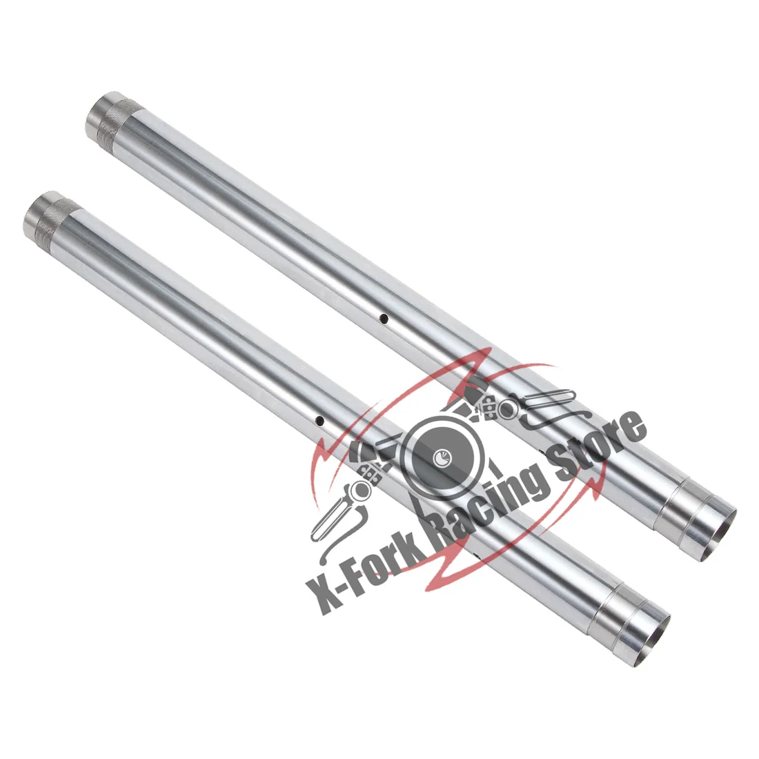 Front Fork Inner Tubes Fork Pipes Pair For KAWASAKI Z800 2013-2016 2014 2015 Brake Suspension Shock Bars Silver 41x525mm Z 800