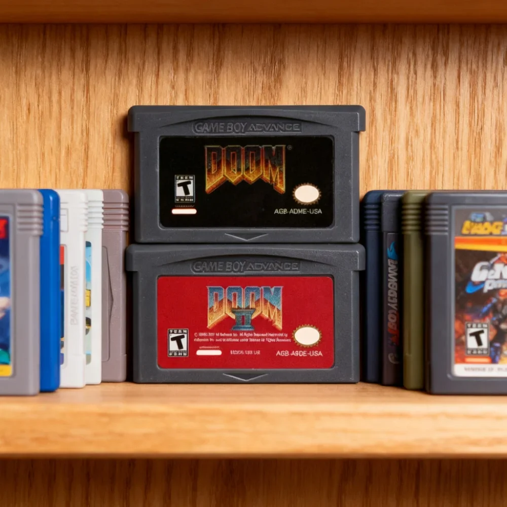 

Игровой картридж GBA, картридж серииDOOM, 32-битная карта игровой консоли DOOM 1 DOOM 2, для GBA GBASP NDSL