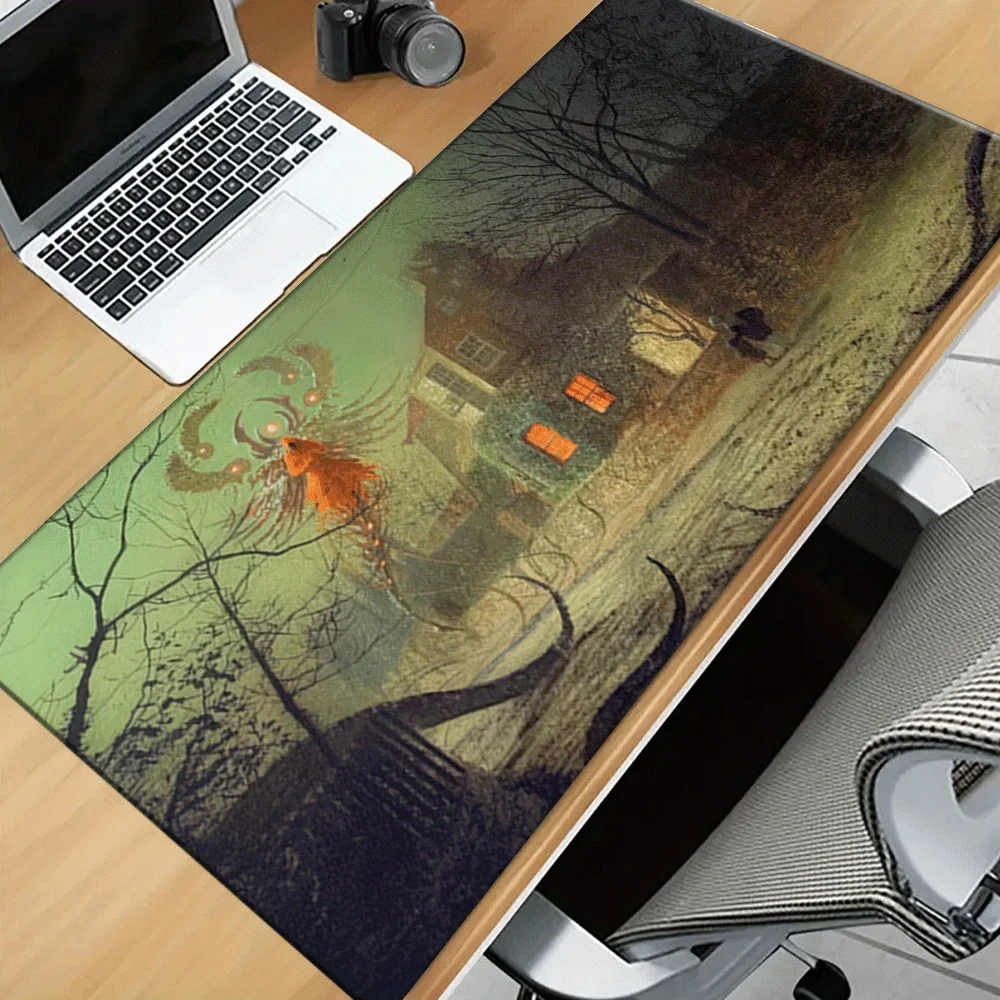 

Коврик для ноутбука и мыши, игровой, с тканевой поверхностью, нескользящей резиновой основой, большой, для ПК, клавиатуры, офиса