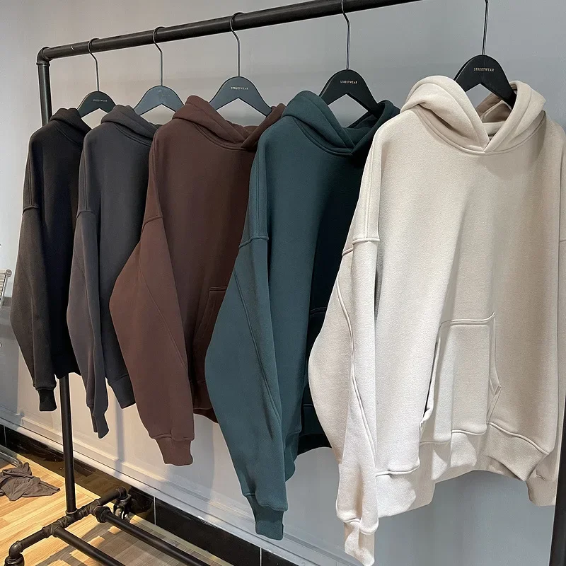 

2025 Autumn Winter New Hooded Sweatshirt Fleece Fabric Multi Color Options Loose Fit Fashion Warm Top