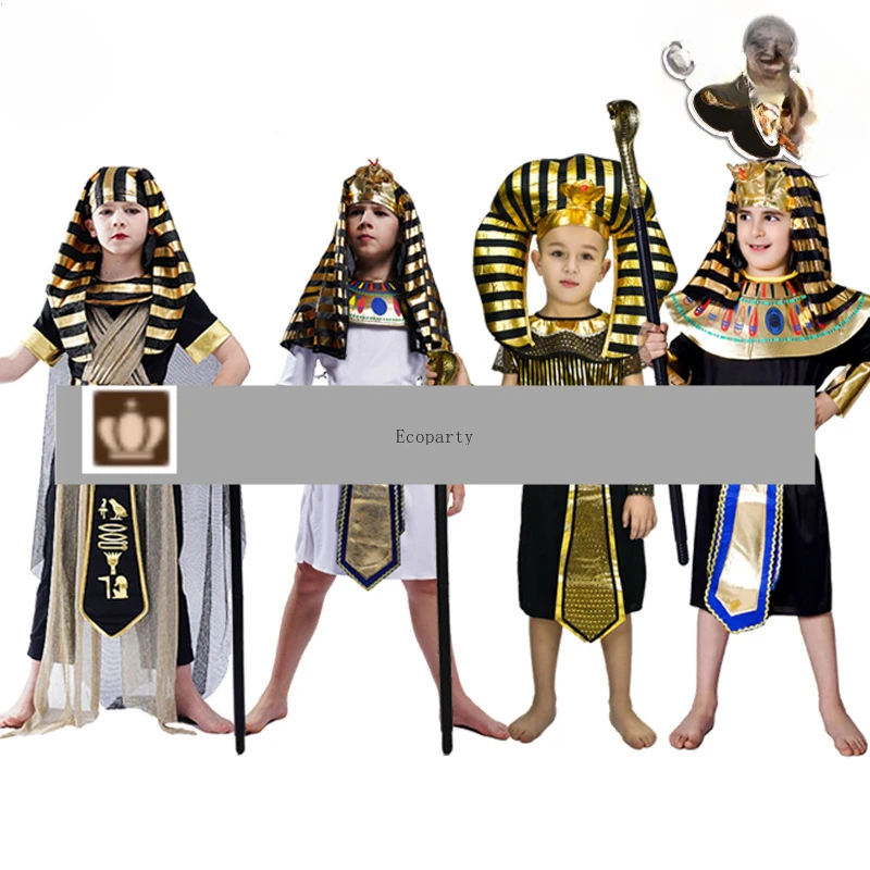 

Boy Ancient Egyptian King Pharaoh Historical Theme Party Costume egypt kostum motoparty cleopatra costumes disfraz anime cosplay