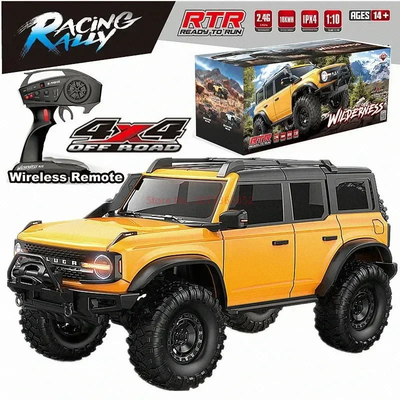 Controle Remoto Fierce Horse Model Car, 1:10 Hb, R1001, Simulação, Alta Velocidade, Fora de Estrada, Brinquedo de Escalada RC, Escala Completa, Presentes para Adulto