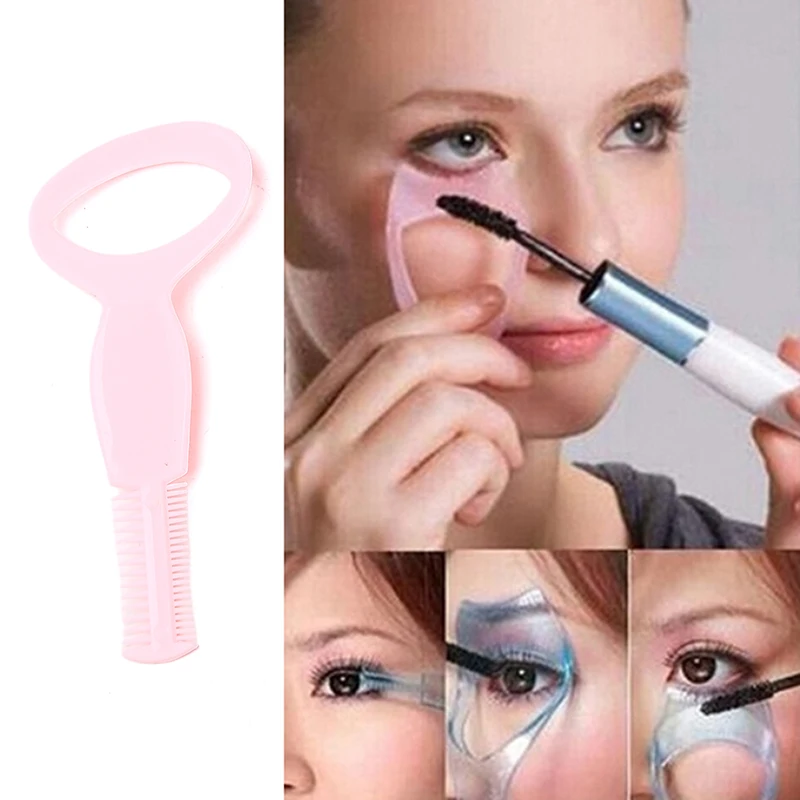 1pcs 3 In 1 Shield Guide Guard Lash Curler Eyelash Curling Comb Curve Applicator