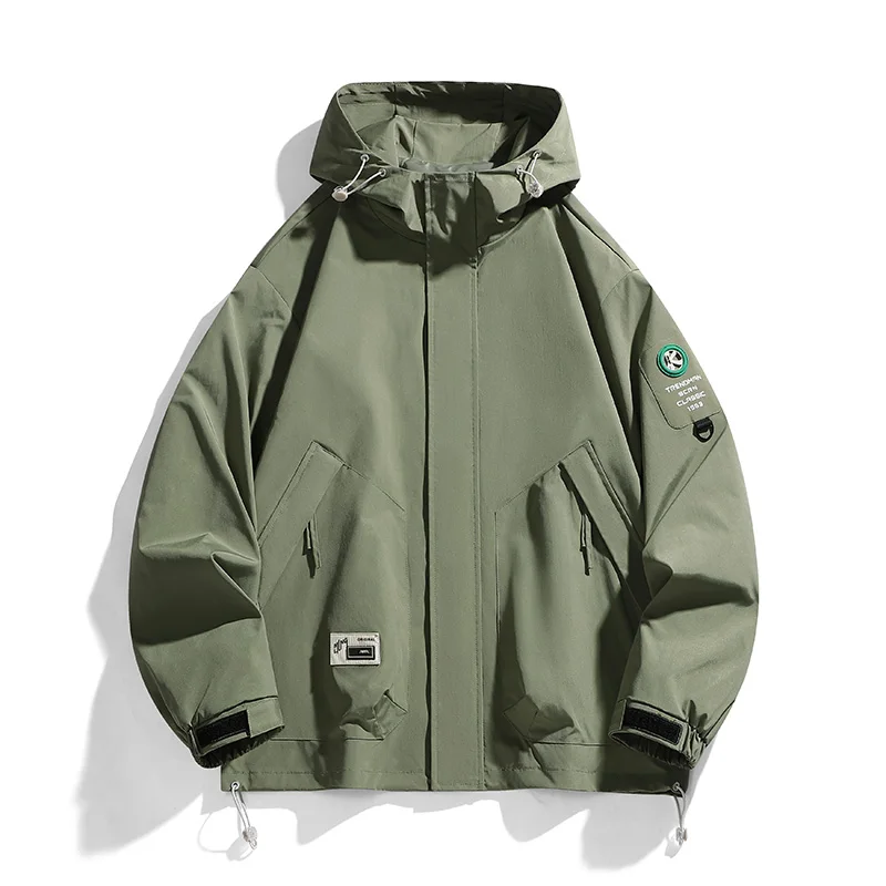 

Hot Sale Outdoor Casual Men Hiking Jackets Quality Waterproof Trekking Coats Windproof Hooded Outerwear Fashion Plus Size 9XL