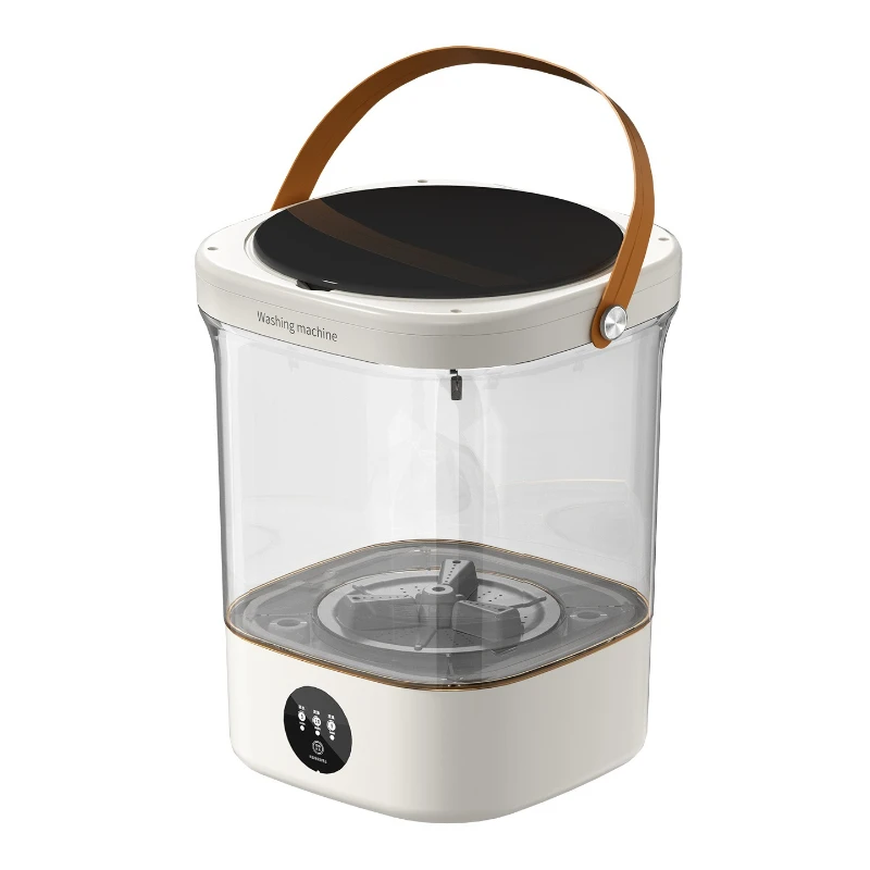 12L Mini-Elektrowaschmaschine für Zuhause, Studentenwohnheim, Unterwäsche-Reiniger, Sockenwaschmaschine, Entwässerbar, für die Faule Person