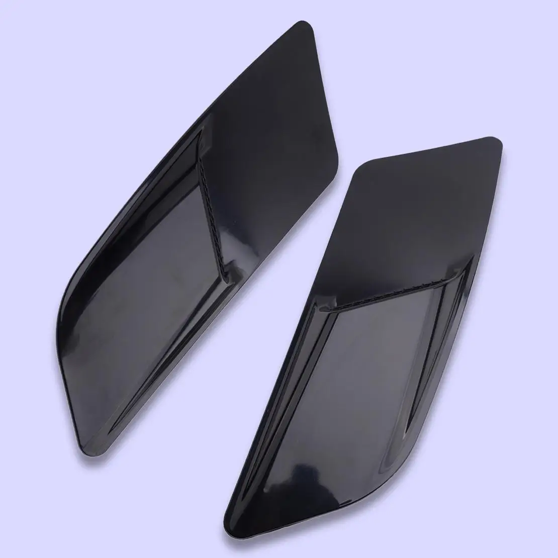 1 Pair Car Front Hood Air Flow Intake Trim Scoop Vent Guards Decor Fit for Ford Mustang 2015 2016 2017
