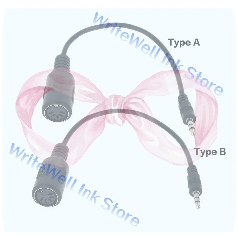 MIDI Din 5 auf 3,5 mm TRS-Konverterkabel, Anti-Interferenz-Audio-Adapter für Musikinstrumente, MIDI-Geräte, Studioeinsatz