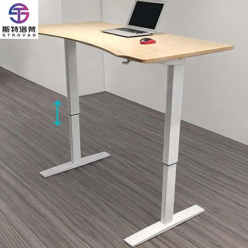 

Эргономичный регулируемый по высоте стол с газлифтом для работы сидя и стоя, современный компьютерный стол для ноутбука для дома и офиса, пневматический