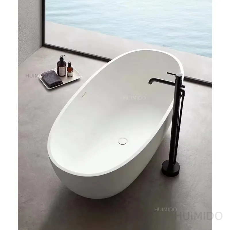 Modern Hotel Project Factory Sale Solid Surface Bathtub Bathroom Freestanding Bath Tub