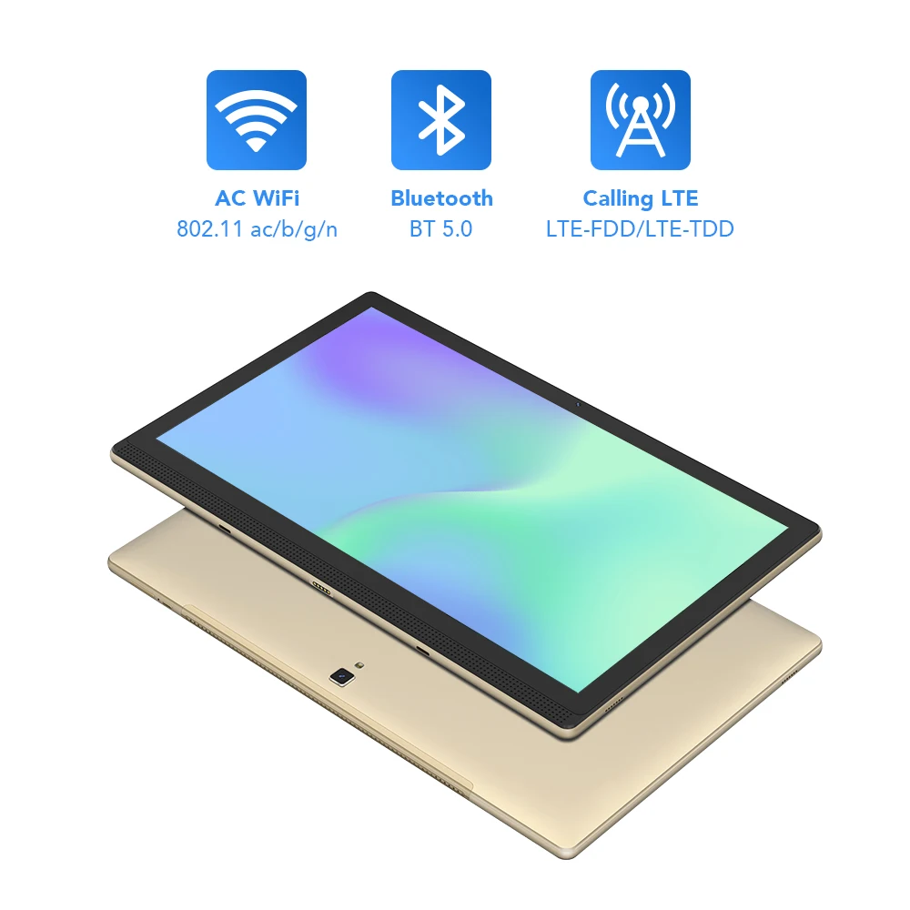 Global Language Google Play Certified Large Screen 14.1 Inch Tablet Pc 256GB Phone Call Bluetooth 5G WiFi Learning Game Pad