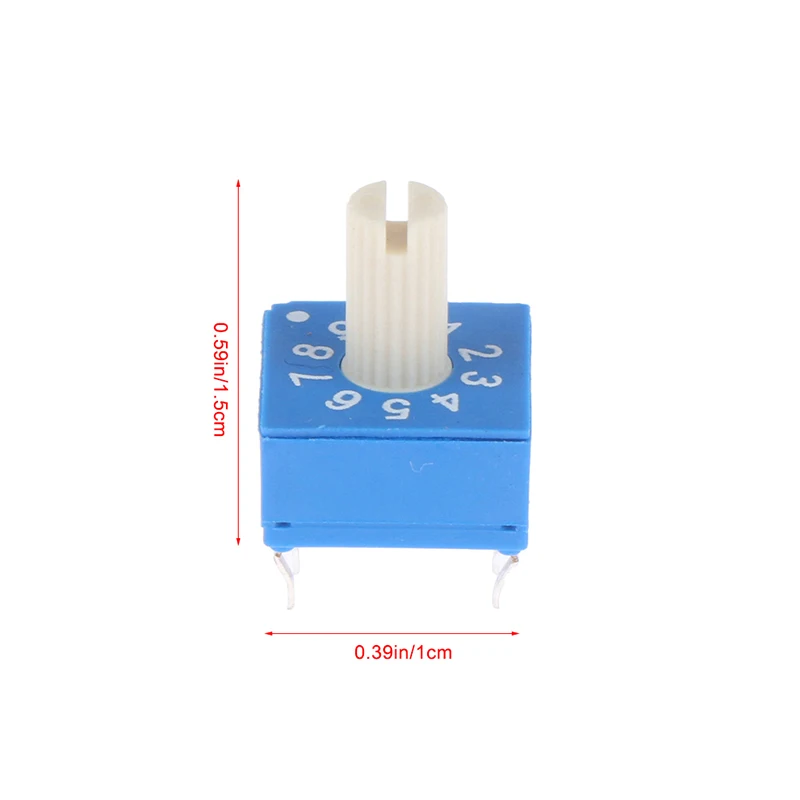 1Pc Code switch ERD110RS 10 bit 0-9 3:3 Rotary Encoder With Handle Code Switch Digital Potentiometer Switches