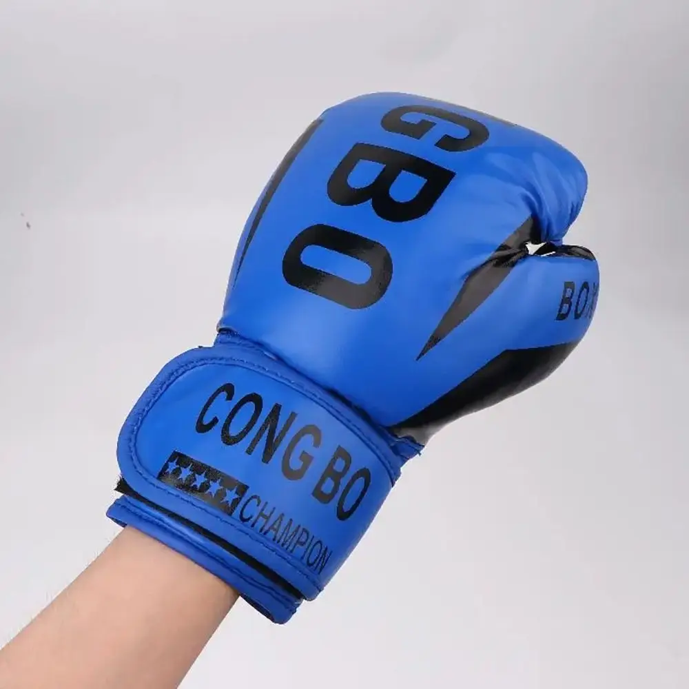 1 paire respirant enfants gants de boxe en cuir PU Muay Thai MMA poinçonnage karaté enfant gants de frappe 6oz gants d'entraînement