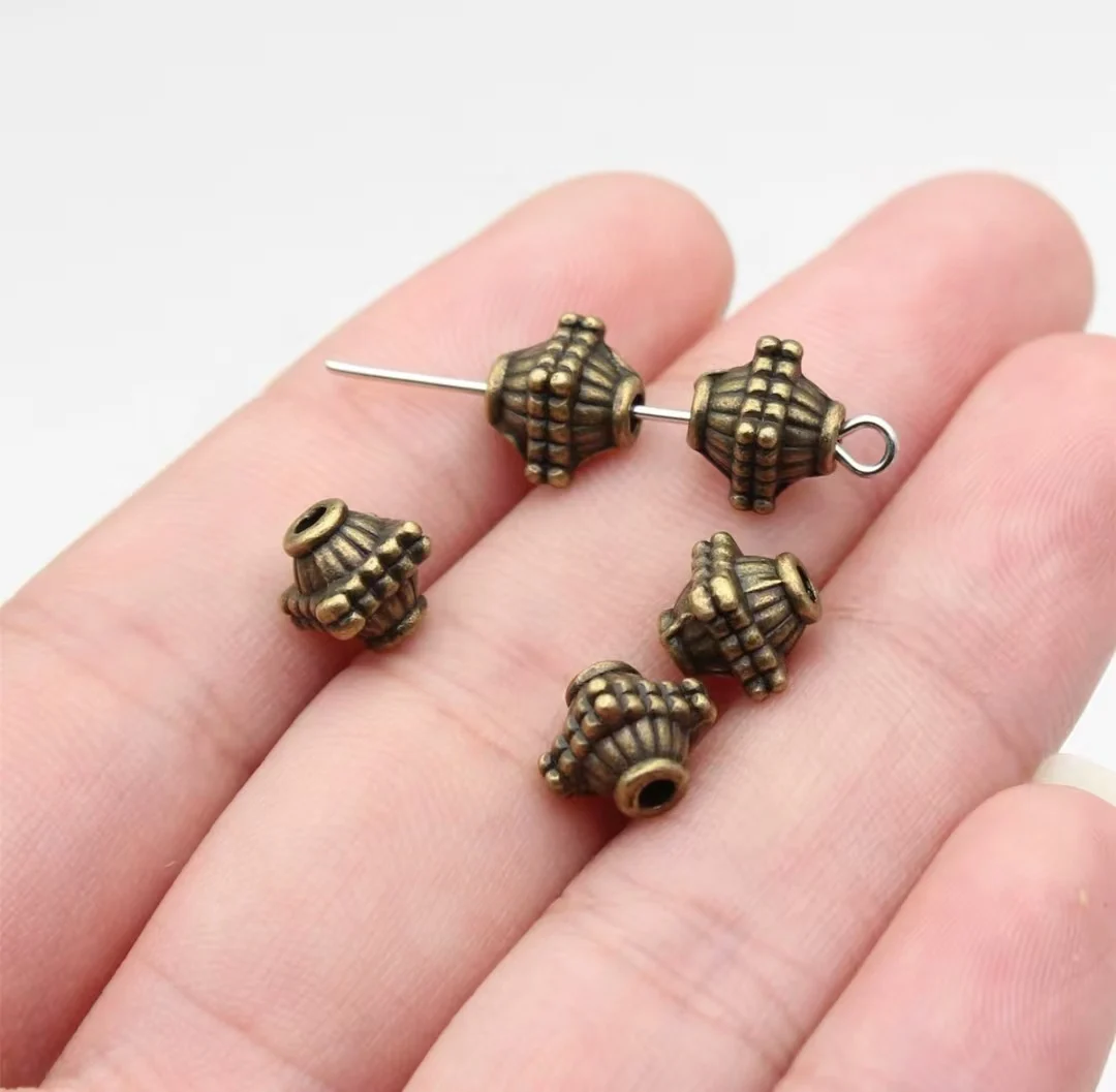 

30pcs 8.2x7.3x7.3mm Zinc alloy metal antiqued bronze plated bead T1249 for jewelry making