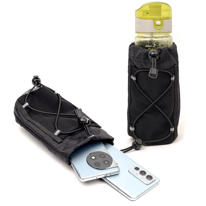 New Camping Travel Kettle Bag Outdoor Backpack Arm Bag Mobile Phone Hanging Bag Hiking Water Bottle Storage Pouch Expand