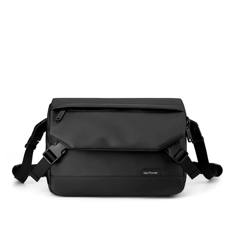 Bolsa tiracolo simples Wepower masculina, bolsa de ombro funcional ao ar livre de grande capacidade, bolsa mensageiro da moda, bolsa impermeável PU