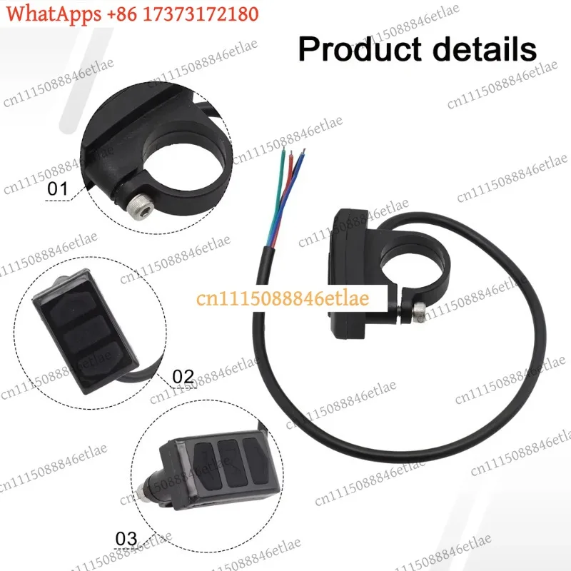 k3 AAA04R E-Bike LCD Meter Split Switch Handlebar Mount Control Button for Electric Bicycle Display