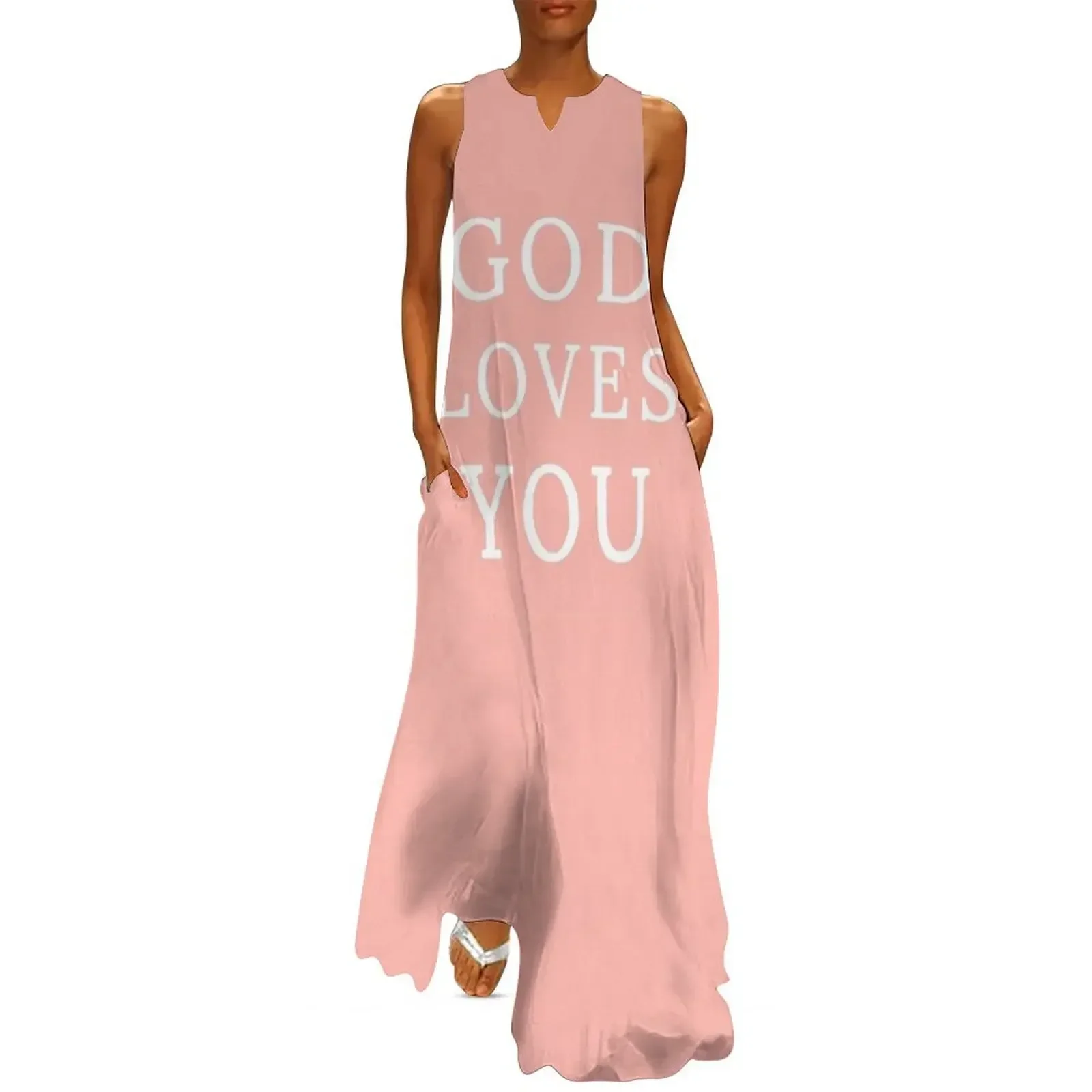 

God Loves You Long Dress elegant evening dresses for women 2025 women dress long sleeve dress Clothing female