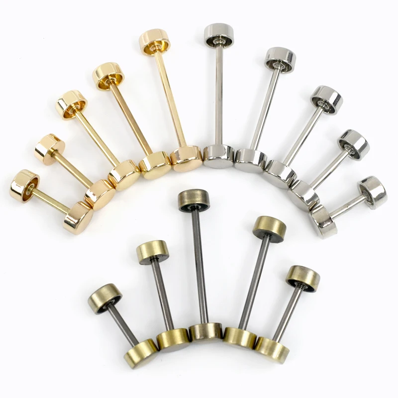 10Pcs Deepeel Detachable Wheel Screw Buckle 15-40mm Metal Barbell Clasp HandBag Strap Handle DIY Luggage Hardware Accessories