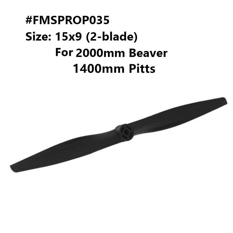 FMSRC 2000mm 2.0m Beaver / 1400mm Pitts Propeller 15*9 inch 2 blade PROP035 RC Airplane Aircraft Model Plane Avion Spare Parts