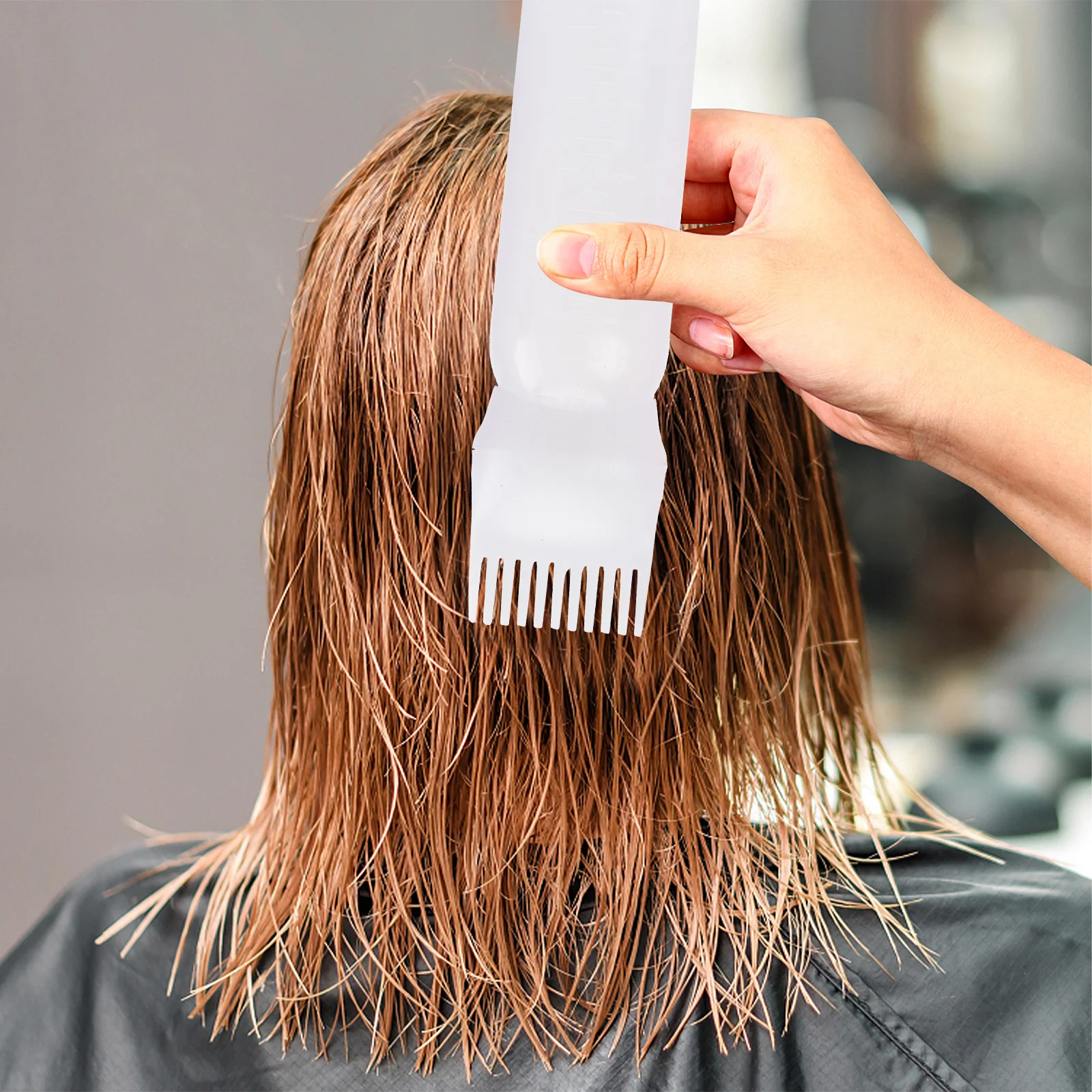 

3 шт., бутылочка для сухой чистки, аппликатор для волос, пластик, прочная, гладкая поверхность, домашний магазин, салон, использование, не повреждает, легко окрашивается