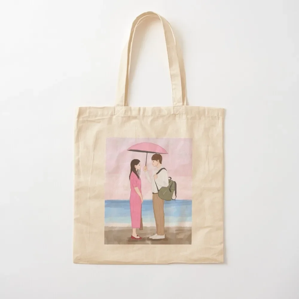 Hometown cha cha cha - kdrama woman shopping cute canvas bags Canvas hand bag ladies Lady bag Tote Bag