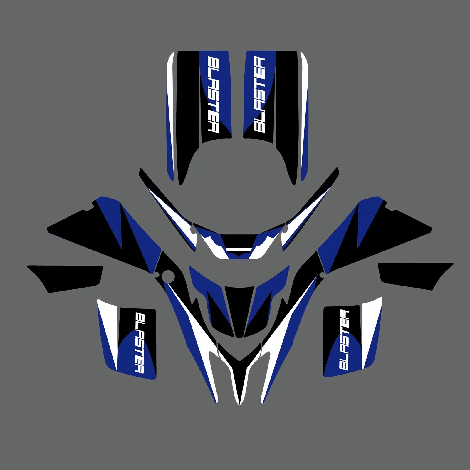 For Yamaha YFS200 BLASTER 1998-2006 2005 2004 2003 2002 2001 2000 ATV Graphics Background Decals Sticker Customize Decoration