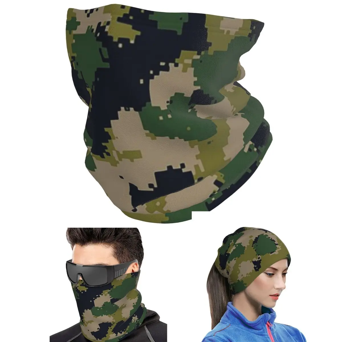 Splintertarn German Camouflage Army Military Camo Bandana Neck Cover Printed Mask Scarf Multi-use Headband Breathable