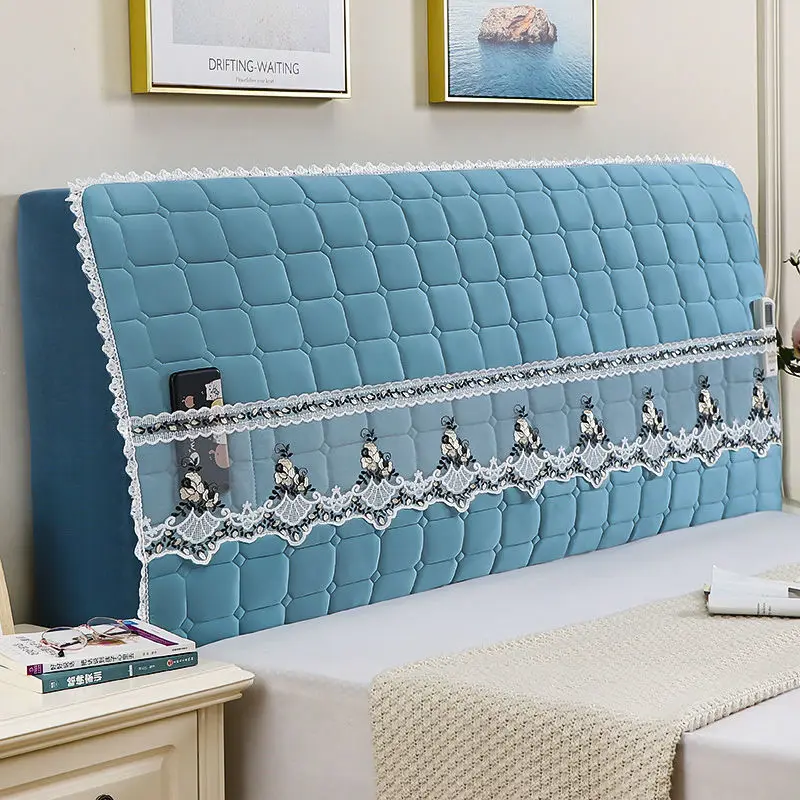 New Three-layer Quilted All-inclusive Headboard Protect Cover Home Universal Bedside Back Dust Cover Bedroom Decor Bedside Cover