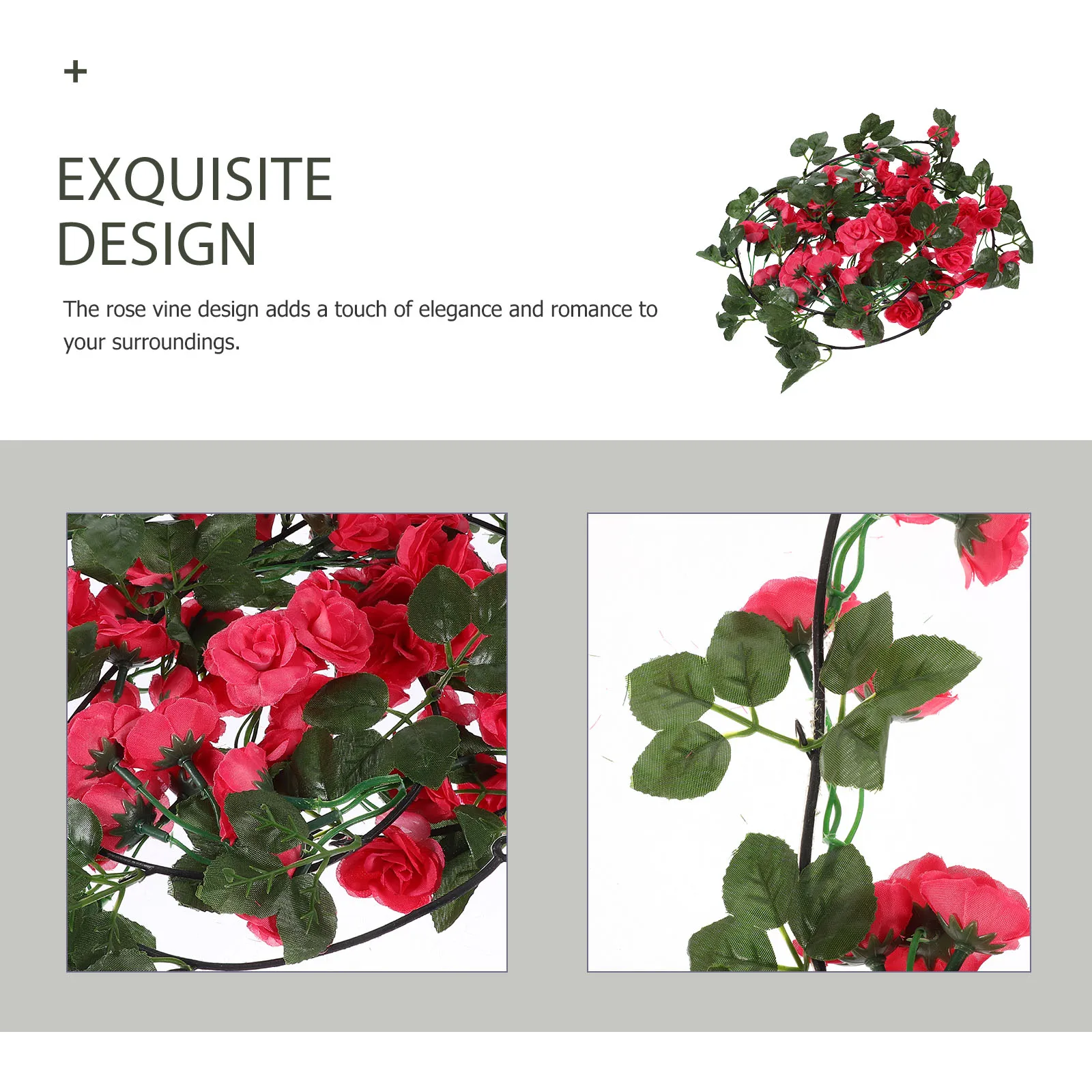 

Realistic Vine Artificial Garland Fake Rose Garlands For Wedding Party Home Decor Imitation Flower Vines Floral Decoration