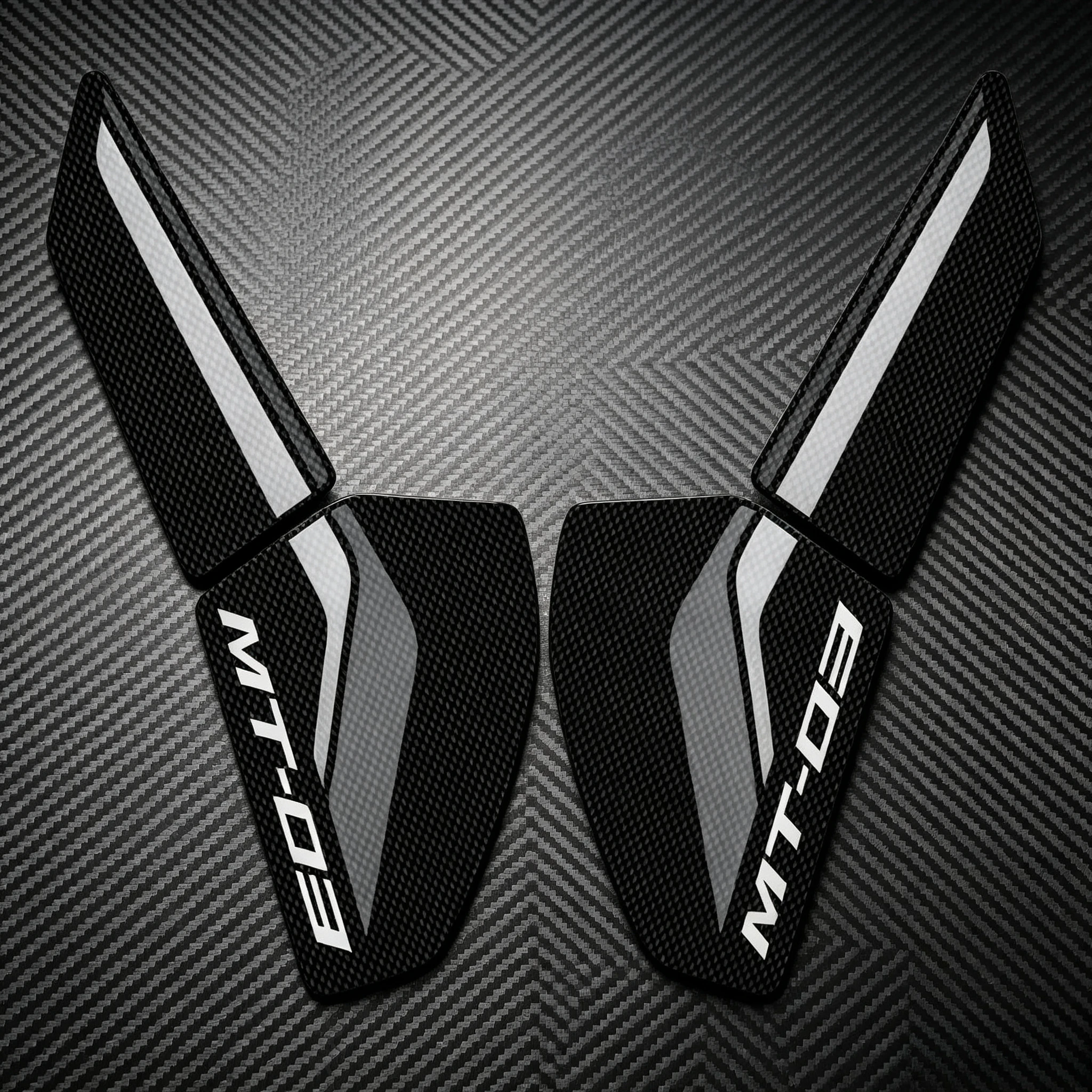 Motorcycle Rubber Side Tank Pad Non-slip Grips Fuel Tank Anti Scratch Protection Mat For YAMAHA MT-03 MT03 2020-2026