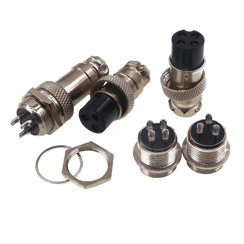 GX16 Aviation Connector 2Pin 3Pin 4Pin 5Pin 6Pin 8Pin 16mm Male Female Plug Socket Panel Mount Docking Circular Connector
