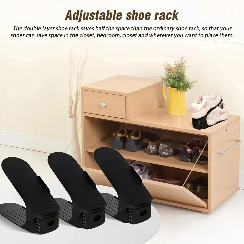 5PCS adjustable shoe racks, space-saving entrance, corridor, living room and bedroom storage organizer，for home and dormitory