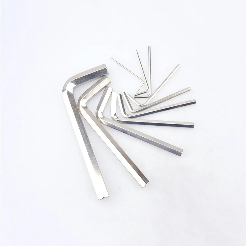 10pcs L Type Hex Wrench Key Set With Optional Sizes From 15mm To 6mm For A Wide Range Of Industrial Applications