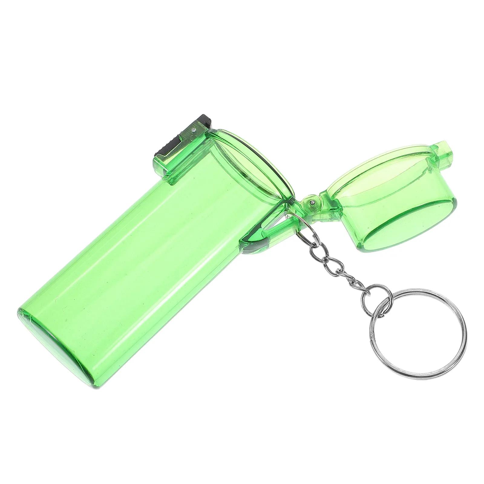 Lighter Protective Case Clear Travel Sleeve Keychain Cover Portable Scratch Resistant Accessory