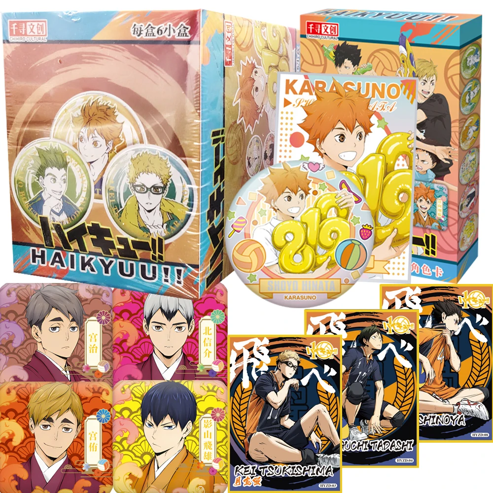 

Haikyuu!! Characters Collection Cards Badges for Children Anime High Quality Colorful Design Series Theme Cards Christmas Gifts