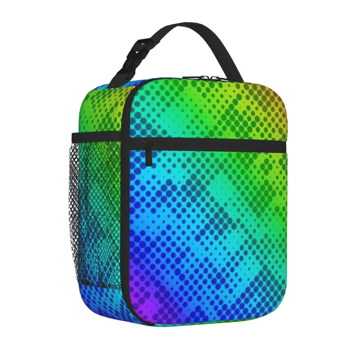 Bestselling Multicolor Retro Polka Dot S Pattern Camouflage Insulated Food Bag Office Break Meal Bag