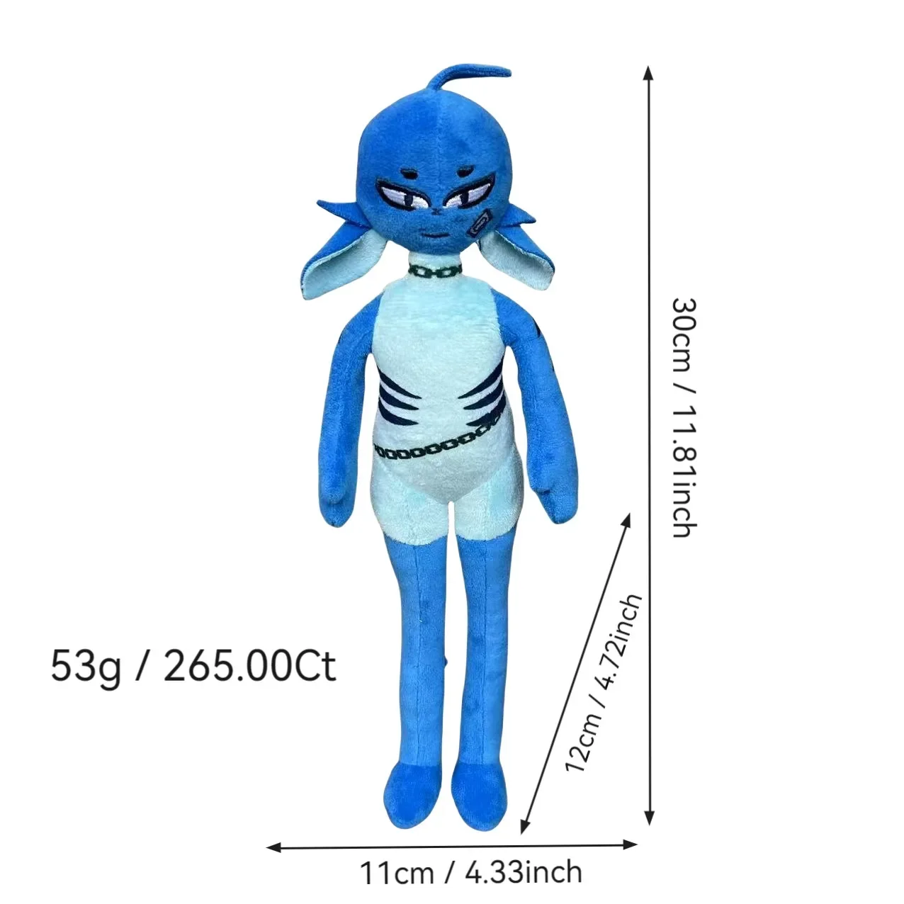 لطيف الزنجبيل كلوونفيش أفخم دمية 30 سنتيمتر أنيمي الإنسان على شكل كلوونفيش وسادة محشوة دمية مضحك لعبة للطفل هدايا عيد الميلاد