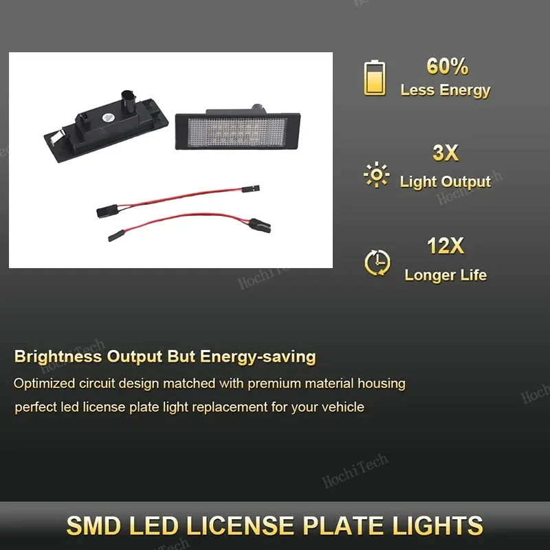 Mini Cooper Clubman Countryman 12V LED No Error License Plate Lights for BMW E81 E87 F21 E63 E64 F06 F12 F13 M6 Z4 E85 E86 E89