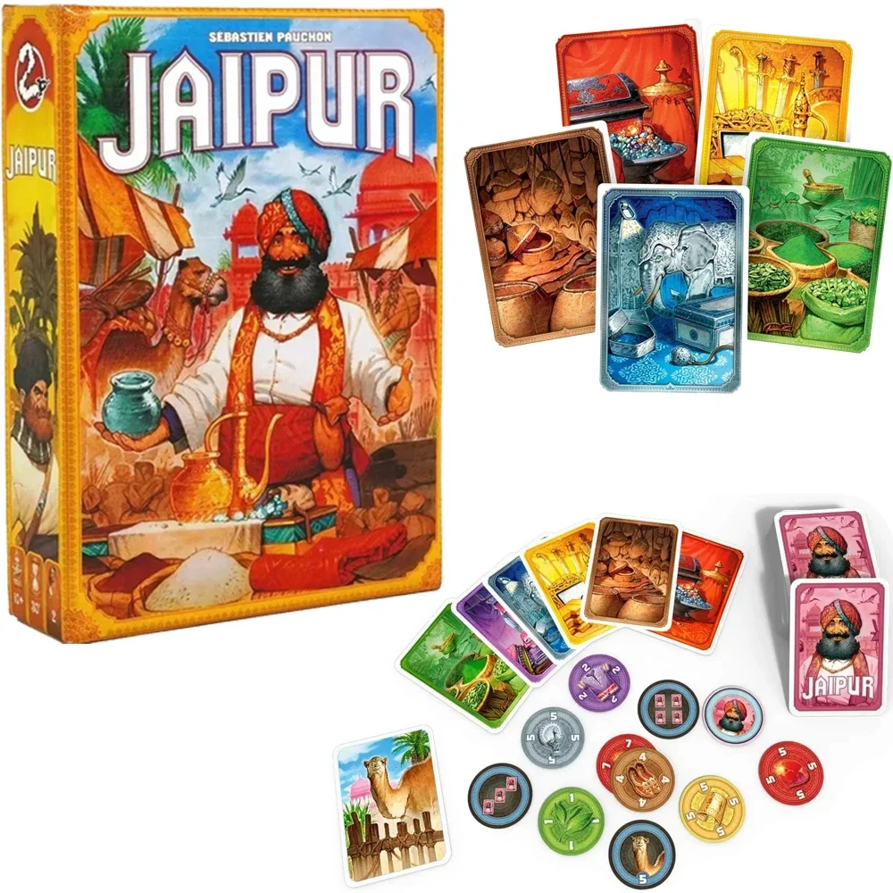 Jaipur Board Game English Version Of Indian Businessmen Adult Party Strategy Businessmen Play Game Card Parent-child Game Toys