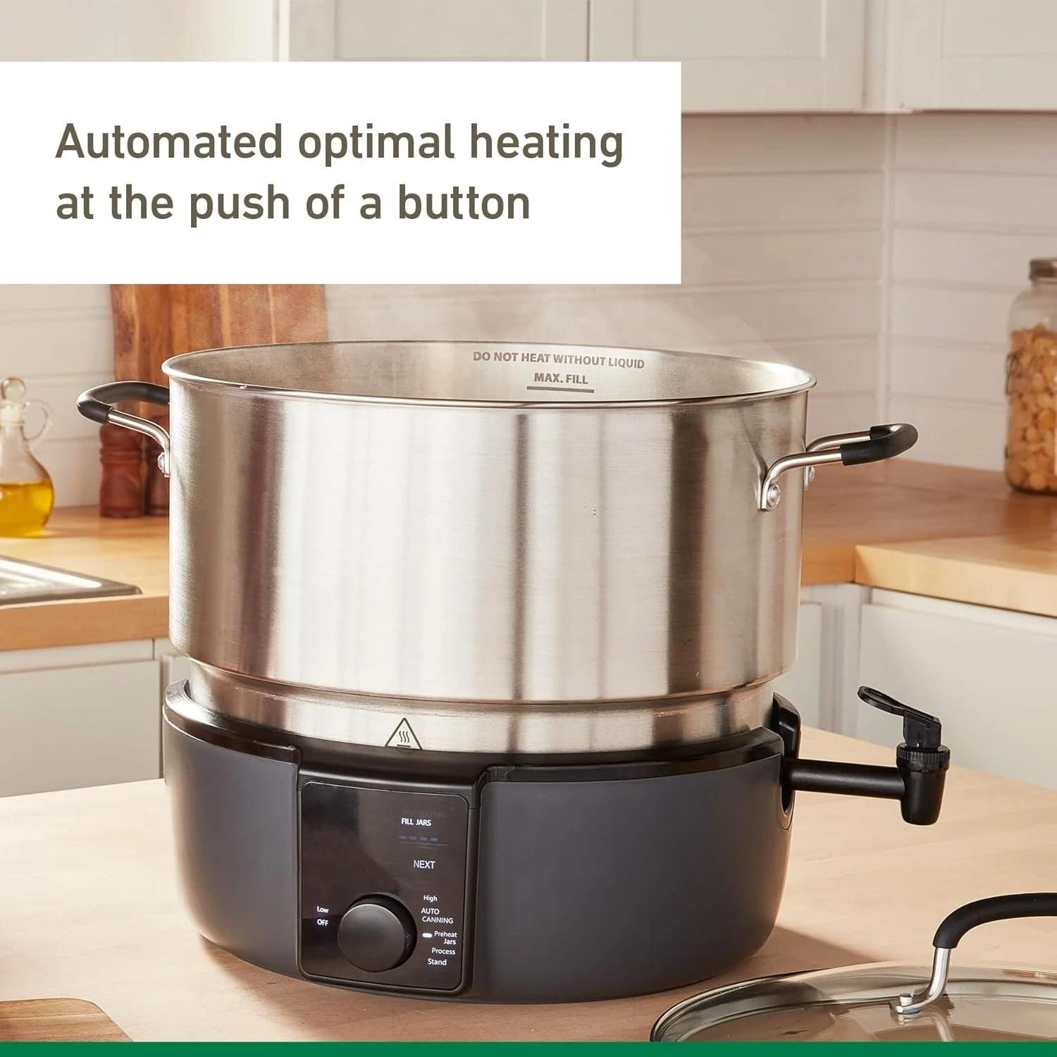 

Electric Water Bath Canner,16.9"L x 16.85"W x 14.88"H