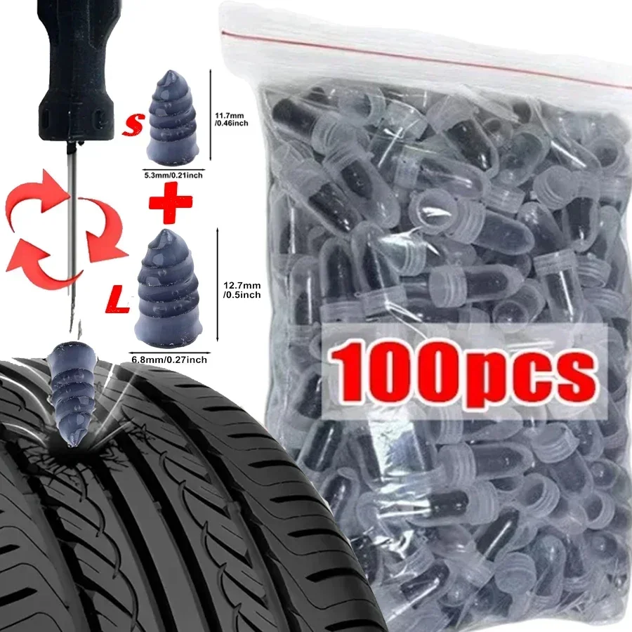 

10-50PCS Vacuum Tyre Repair Nail Kit for Car Motorcycle Car Rubber Tubeless Tire Repair Tool Set Glue Free Repair Tire Film Nail