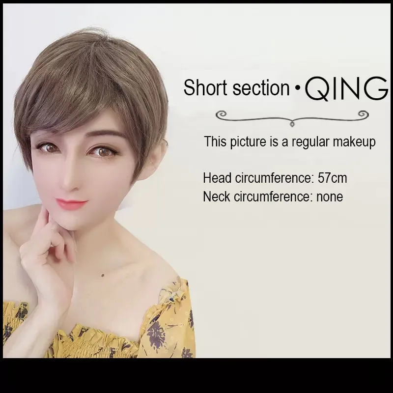 JEAN MAY Realistic Full-Face Silicone Female Headgear Cover For Crossdresser Cosplay Transgender Sex Doll Male Drag Queen COS